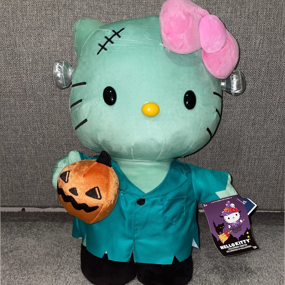 HELLO KITTY FRANKENSTEIN HALLOWEEN DOOR GREETER